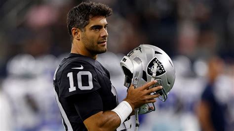 Raiders' Jimmy Garoppolo doesn't mind proving haters wrong every year: 'Wouldn’t have it any ...