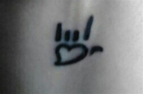 I Really Love You In Sign Language Tattoo - Photos Idea