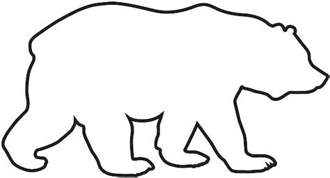 Polar Bear Outline Drawing | Free download on ClipArtMag