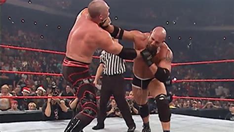 Triple H vs. Goldberg vs. Kane - Triple Threat World Heavyweight Championship Match | WWE