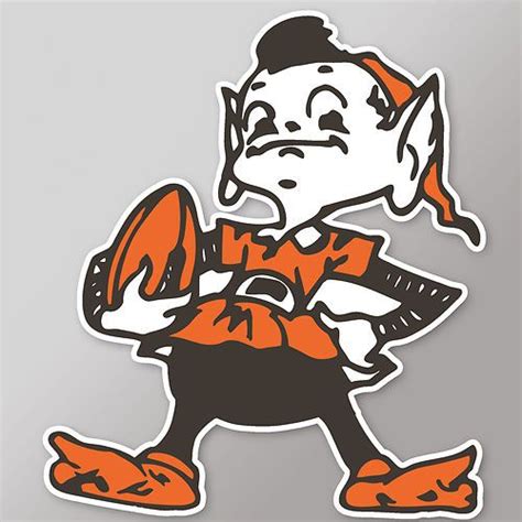 Cleveland Browns NFL Football Decal Sticker Elf Vintage | eBay ...