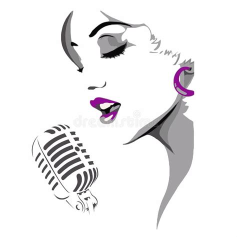 Girl Singer Clip Art