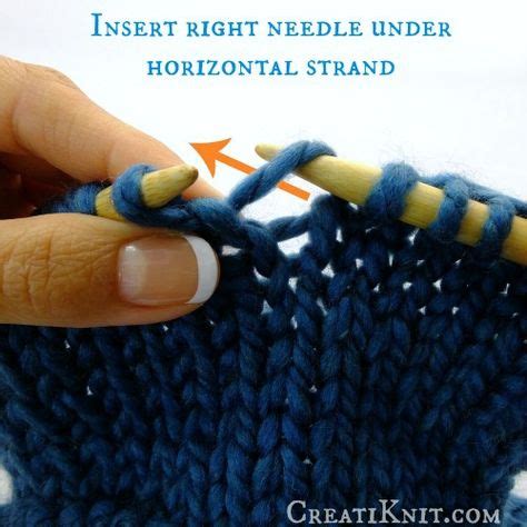 Learn to M1 (Make 1 stitch) in less than 5 minutes! | Dishcloth knitting patterns, Knitting ...