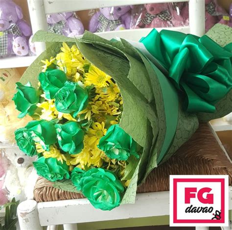 1 Dozen Green Rose Bouquet – FG Davao – Flowers Gifts Delivery