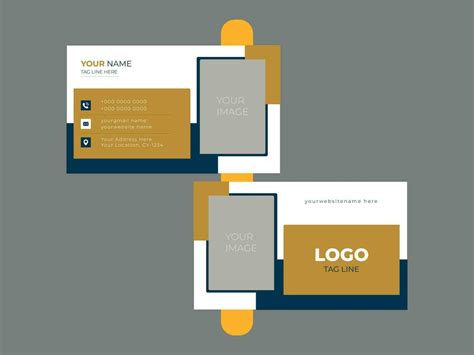 Double-sided creative business card template. 26622108 Vector Art at ...