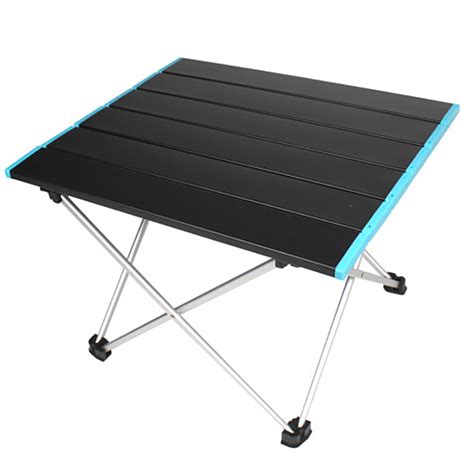 420 Folding Camping Table, Camping Lightweight Table Aluminum Side Mini Outdoor 13.7x16.1x11.8in ...