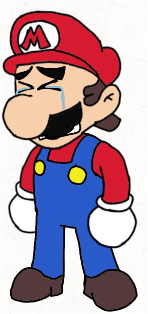 Mario Crying because he lacks Love by R8odk on DeviantArt