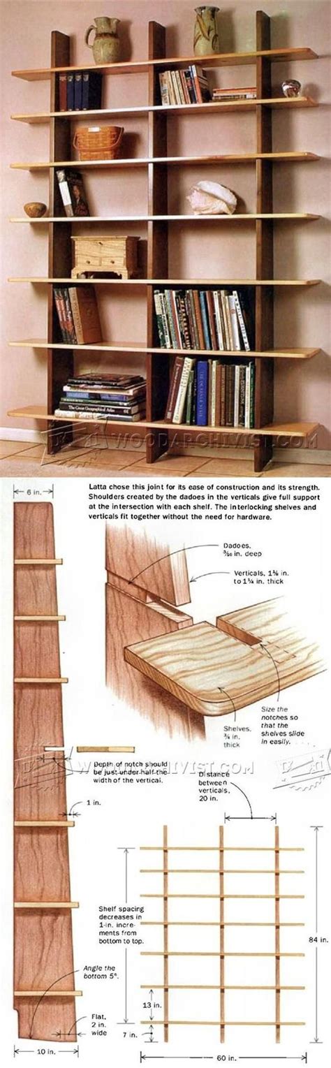 Bookshelves Plans - Furniture Plans and Projects | WoodArchivist.com ...