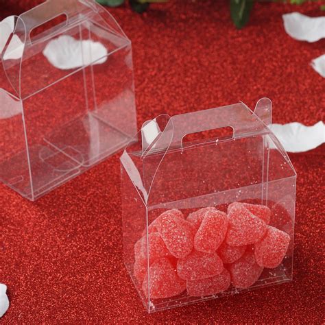 Efavormart 25 Pack Plastic Clear Rectangle Favor Candy Boxes Party Favor Boxes - Walmart.com ...