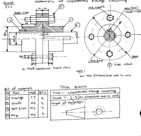 [Solved] . Fig 1. Shows the details of an "Unprotected Flange Coupling ...