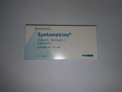 Batch recall of Syntometrine Injection (with photo) | Consumer Council