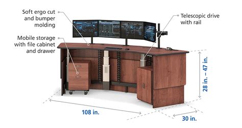 Ergonomic Command Center Desk - Control And Command