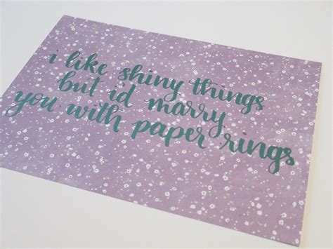 Paper Rings Taylor Swift Lyrics Print - Etsy