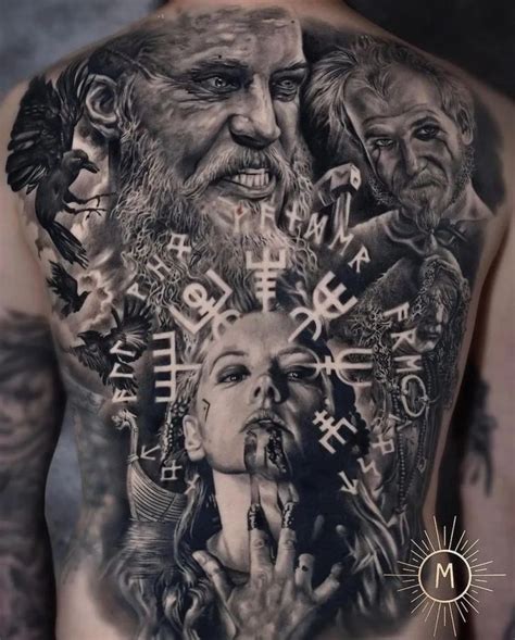 Vikings Tattoo on Back - Best Tattoo Ideas Gallery