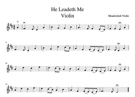 Easy Hymns For Violin (Free Sheet Music) — Meadowlark Violin Studio