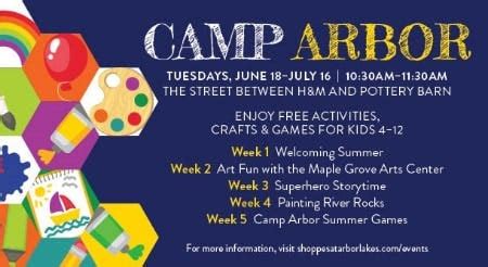 Camp Arbor at The Shoppes at Arbor Lakes - Minnesota Parent