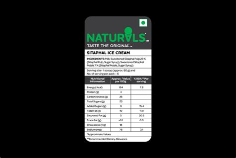 Sitaphal Ice Cream - Naturals