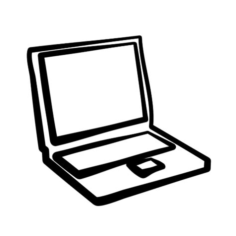 Collection of Laptop PNG Black And White. | PlusPNG