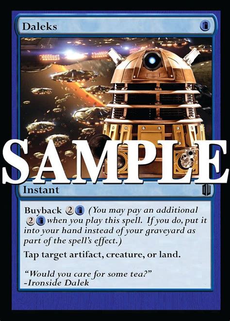 Doctor Who Magic The Gathering Daleks Card by NurdyStuff on Etsy, $3.00 | Magic the gathering ...