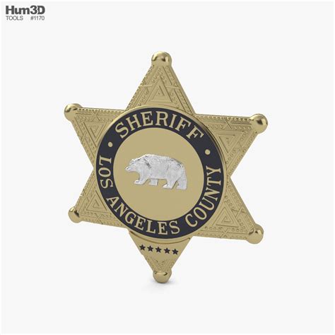 Insignia de sheriff del condado de Los Ángeles Modelo 3D - Descargar ...