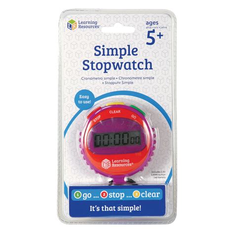 Learning Resources Simple Stopwatch | Rapid Online