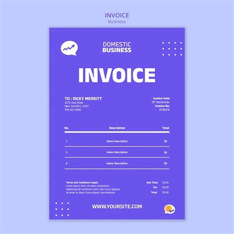 Premium PSD | Business strategy invoice template
