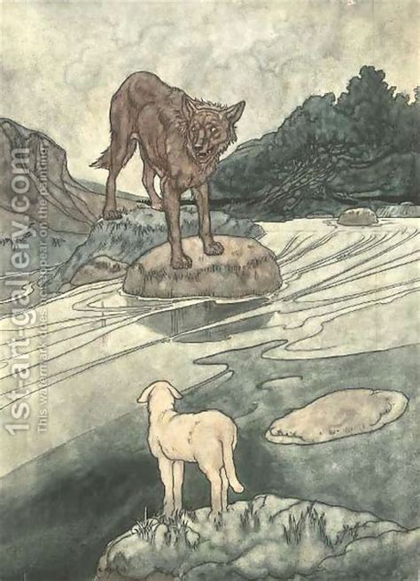 The Wolf And The Lamb - Aesop Fables | Fables, Fairytale illustration, Aesops fables