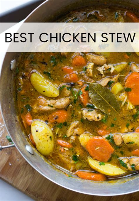 One-Pot Chicken Stew (The Easiest Stew Ever) - Little Broken