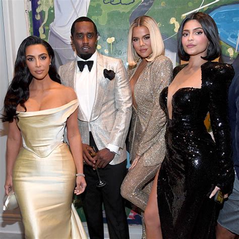 Kylie Jenner, Khloe and Kim K. Go Glam for Diddy's 50th B-Day Bash