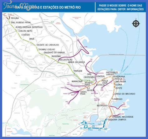 Rio de Janeiro Subway Map - ToursMaps.com