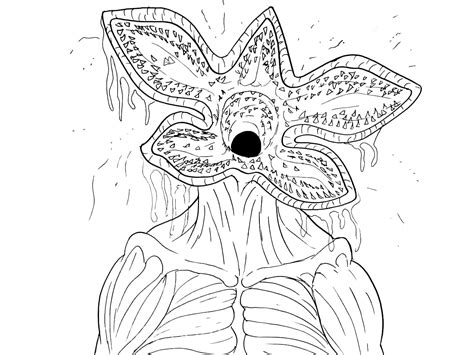 Stranger Things Demogorgon coloring page - Download, Print or Color ...