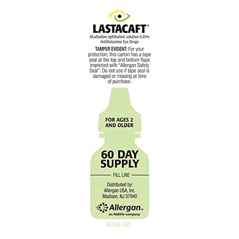 Lastacaft Once Daily Eye Allergy Itch Relief Drops, (2 Count) 120 Day Supply | Pricepulse