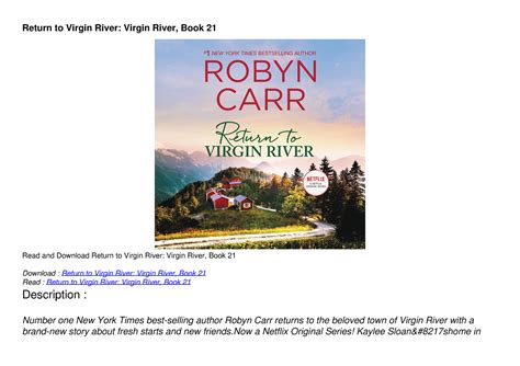 get [PDF] Download Return to Virgin River: Virgin River, Book 21 - But ...