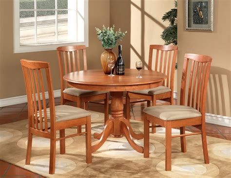 Small Round Kitchen Table Set For 4 : Kitchen Table Chairs Round Dining ...