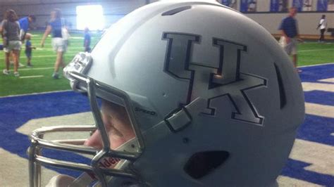 New Kentucky Football Helmets - A Sea Of Blue