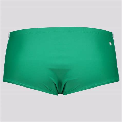 Adidas 3 Stripes Green Swim Trunks - FutFanatics