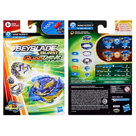 Beyblade Burst QuadDrive Salvage Valtryek V7 Spinning Top