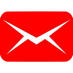 Red message icon - Free red mail icons