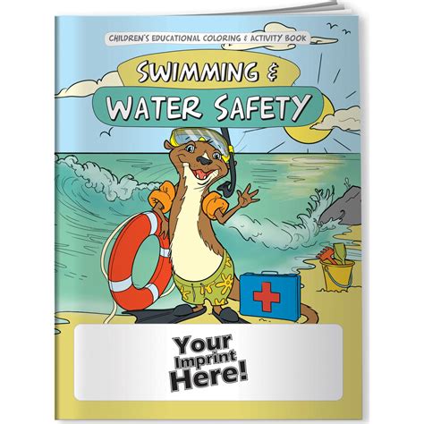 Advertising Swimming and Water Safety Coloring Books (10 Sheets)