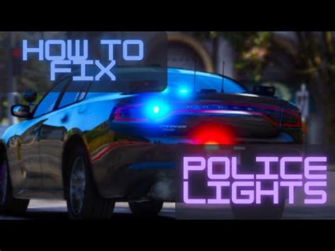 How to fix police lights in FiveM - YouTube