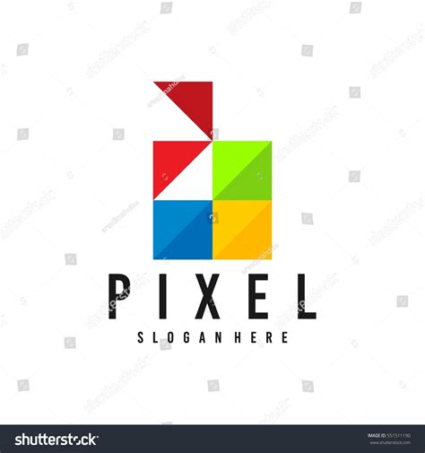 Pixel Logo Design Concept Stock Vector (Royalty Free) 551511190 ...