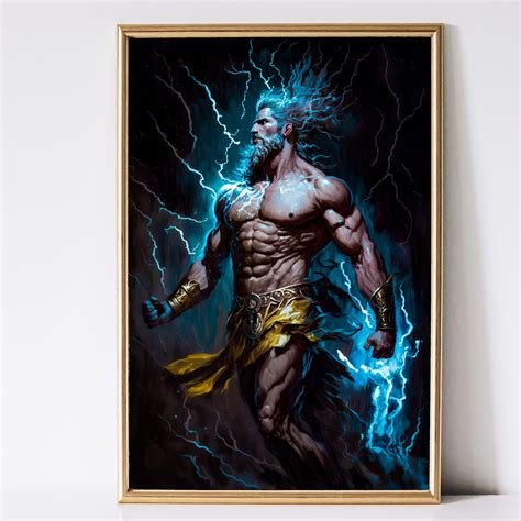 Zeus Greek God Art Greek Mythology Art Fantasy Art - Etsy