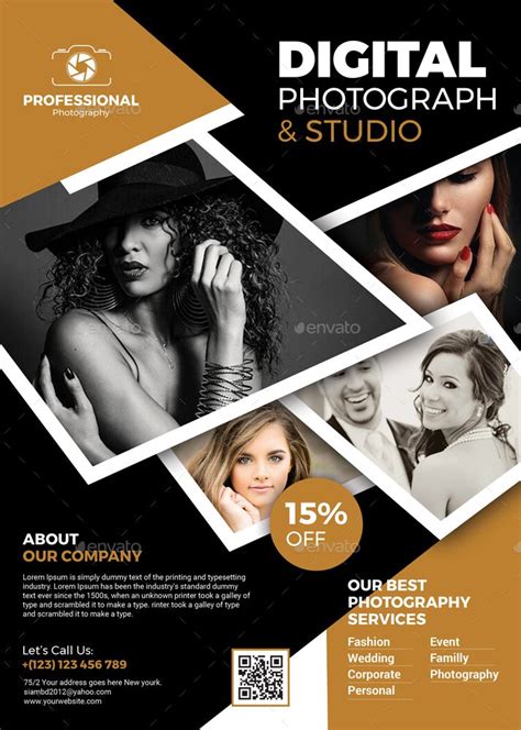Photography Flyer Templates | Photography flyer, Photography brochure, Graphic design flyer