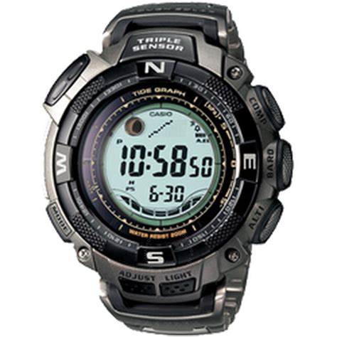 Casio Protrek Triple Sensor Tide Graph Solar Men's Watch PRG130T-7VDR 093179018662 - Watches ...