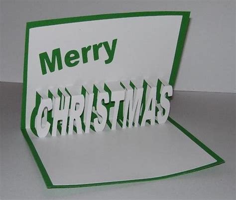 Susan Bluerobot: Merry CHRISTMAS word pop up card (plus scal and cds ...