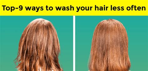 9 tips to wash your hair less often