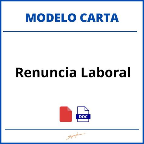 Como Hacer Una Carta De Renuncia Laboral