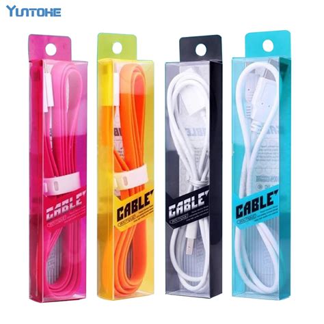 Super Pretty PVC Retail Packaging Box for Charging Cable USB Cable Package Bag, mix color accept ...