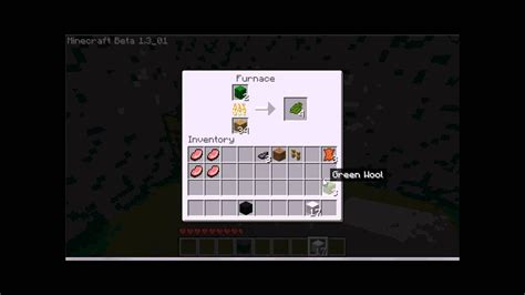 How to make green wool in minecraft GUIDE - YouTube