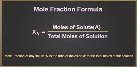 Mole fraction: Definition, Formula, Solved Examples & FAQs